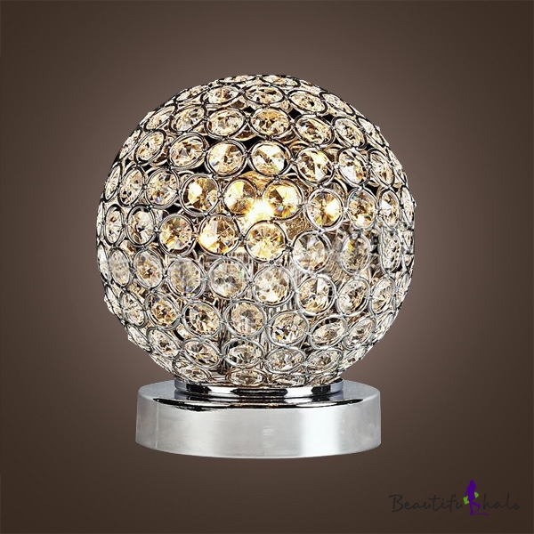 crystal beaded table lamp