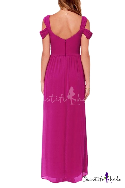 plain chiffon gown styles