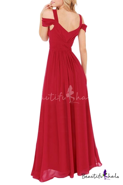 plain chiffon gown styles