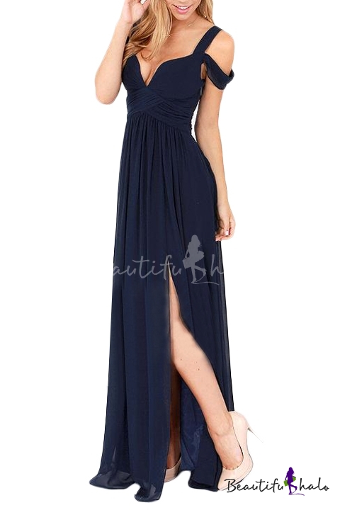 plain chiffon gown styles