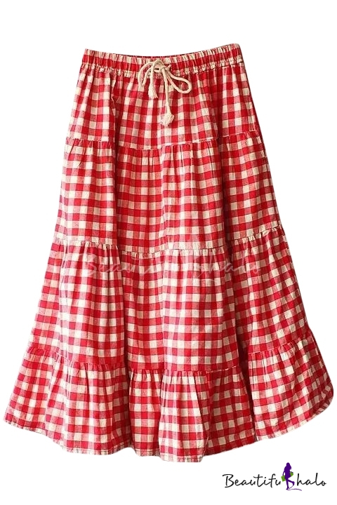 zara gingham midi skirt