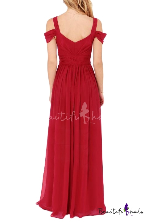 plain chiffon gown styles