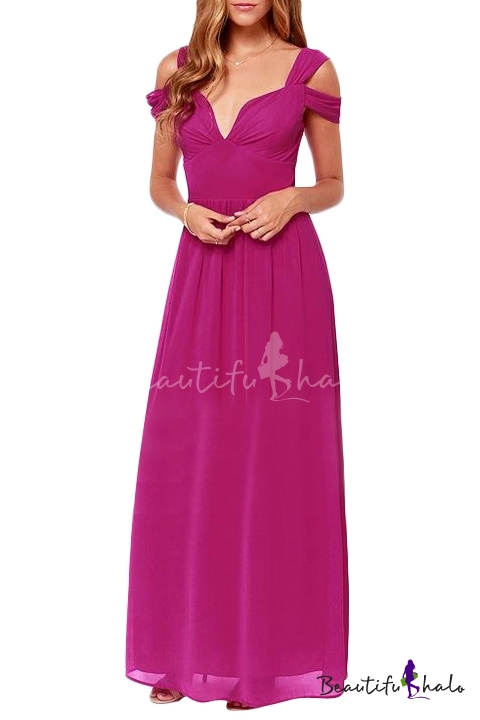 plain chiffon gown styles