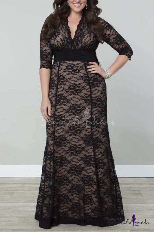 plus size aline maxi dress