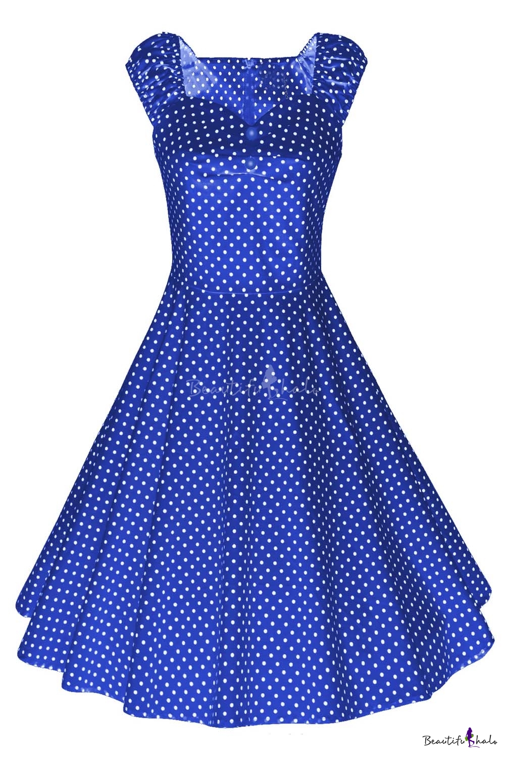Women's 1950s Style Vintage Swing Party Dress - Beautifulhalo.com