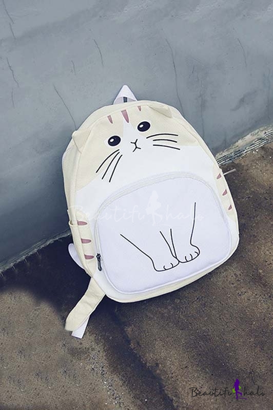 New Arrival Fashion Cute Cartoon Cat Print Backpack School Bags Travel ...