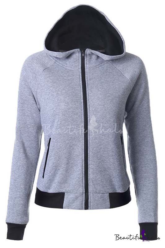 funnel neck zip up