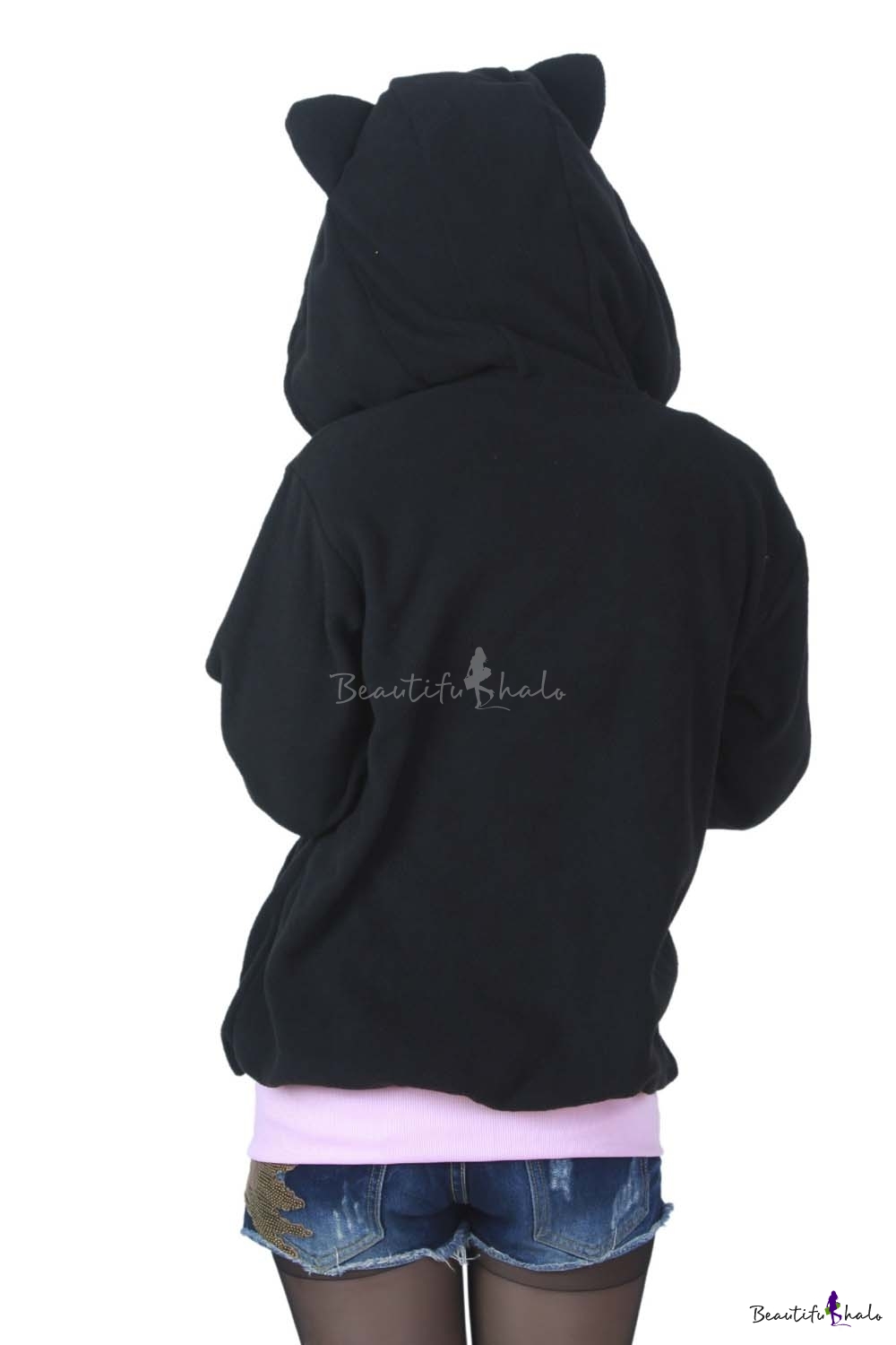 Women's Cute Cartoon Hoodie Outerwear Jacket Sweatshirt - Beautifulhalo.com