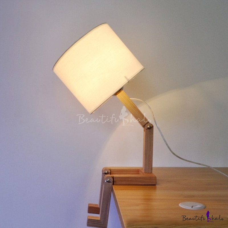 Industrial Robot Table Lamp Adjustable, Diy Table Lamp Wood