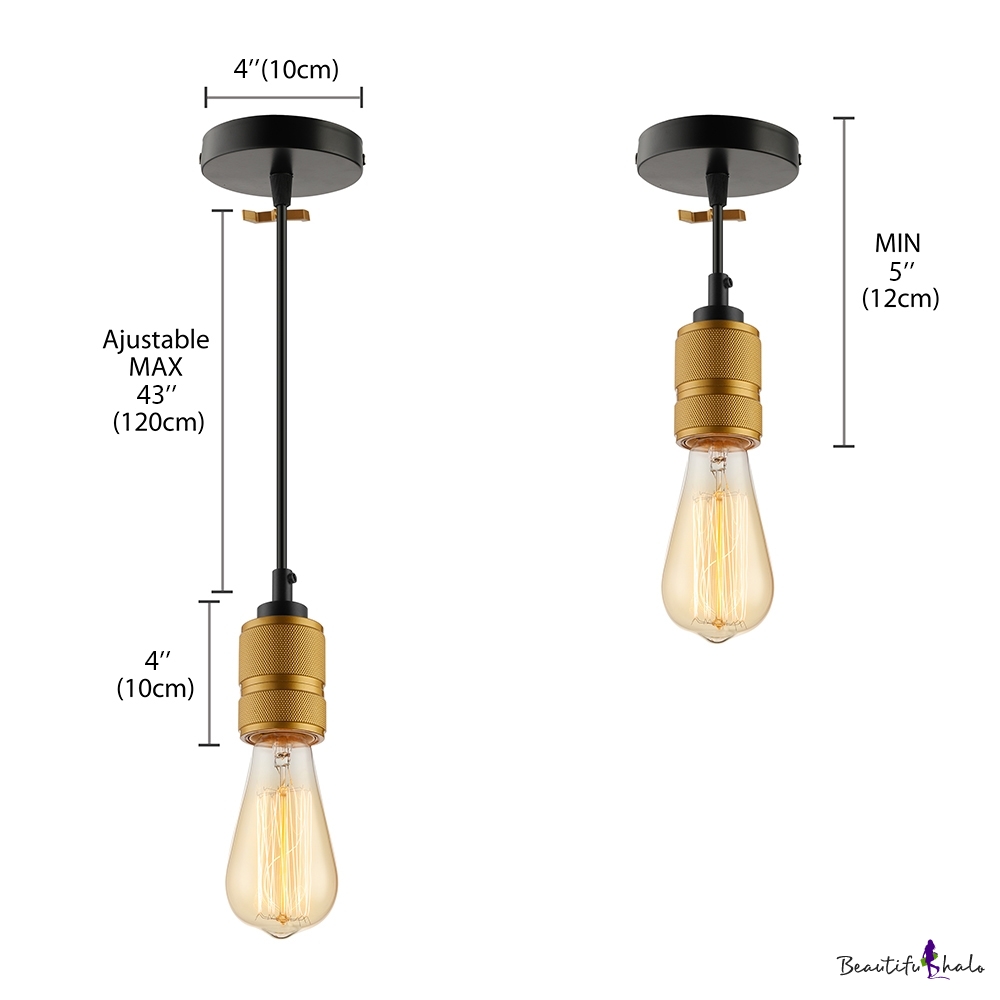 Simple 1 Light Edison Bulb LED Pendant Lighting - Beautifulhalo.com
