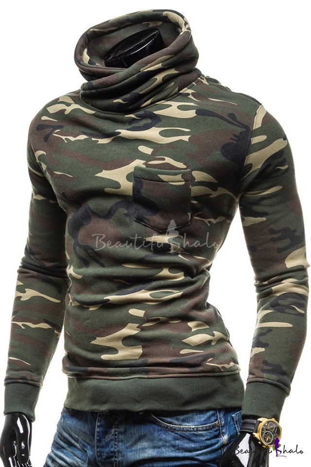 turtleneck camo shirt