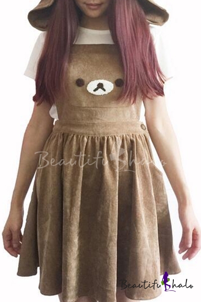 bear overall dress