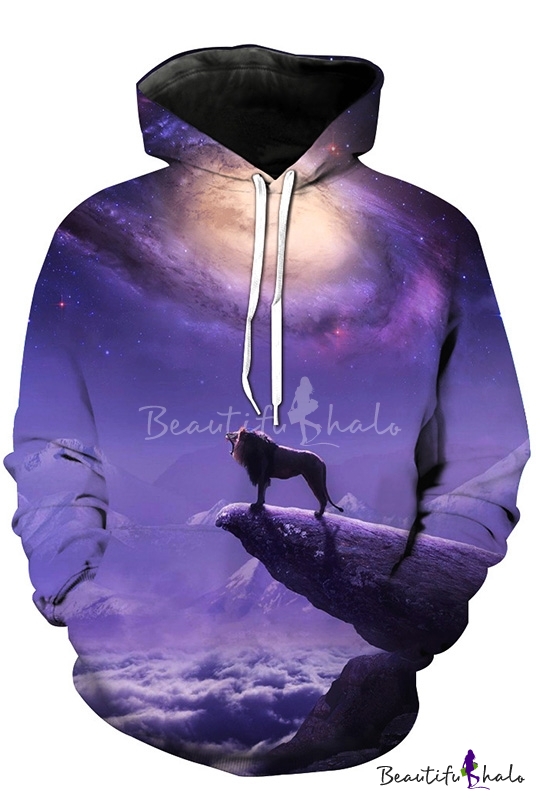 galaxy lion hoodie