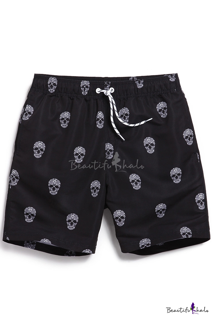 skull swim shorts