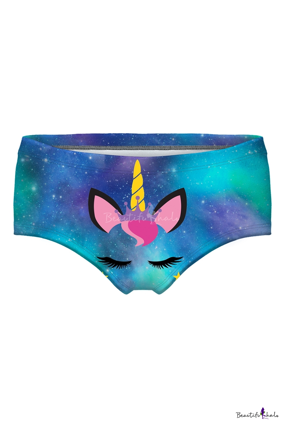 Galaxy Unicorn Printed Skinny Underwear Panty for Women - Beautifulhalo.com