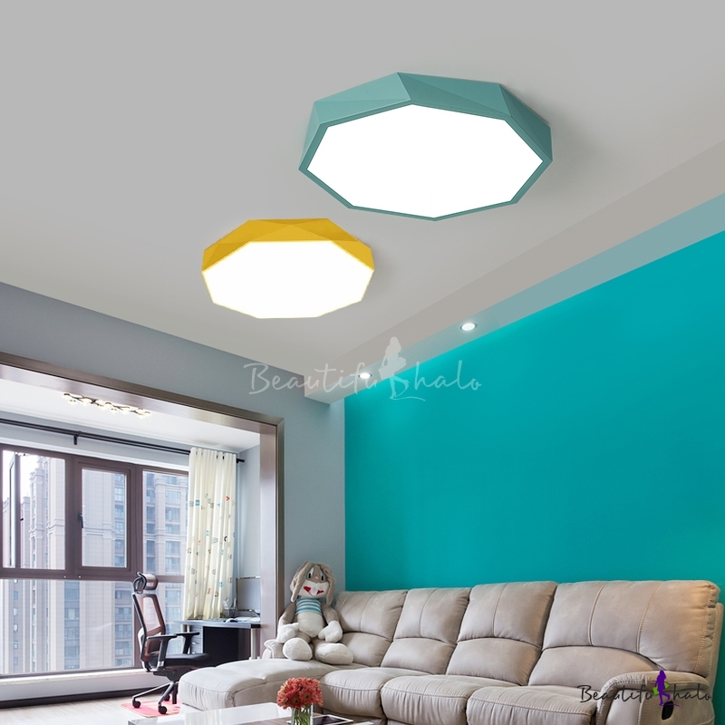 Macaroon Style Modern Lighting Led Geometric Acrylic Ceiling