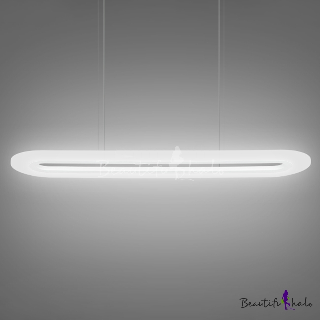 Modern Led Hanging Ceiling Lights Hollow Ellipse Shaped Led Pendants 27w 31w 31 50