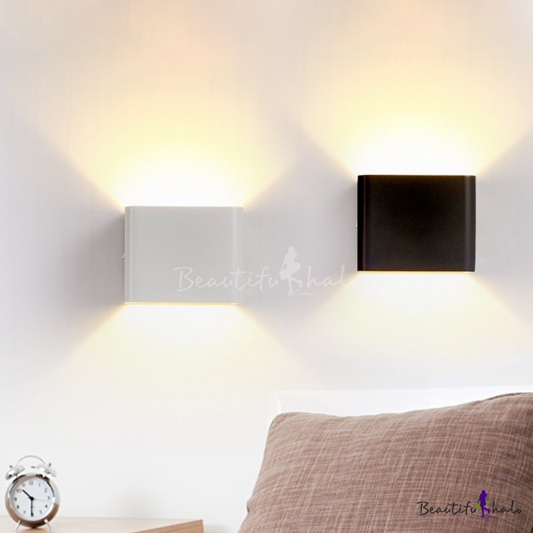 6W LED Modern Wall Light AC 110-240V AC 110-240V 1PCS Color : Cool White HHF LED Bulbs Lamps Aluminum Indoor Lamp Lighting 