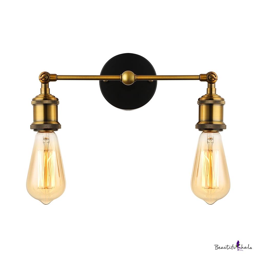 2 Light Double Expose Edison Bulb Wall Light - Beautifulhalo.com