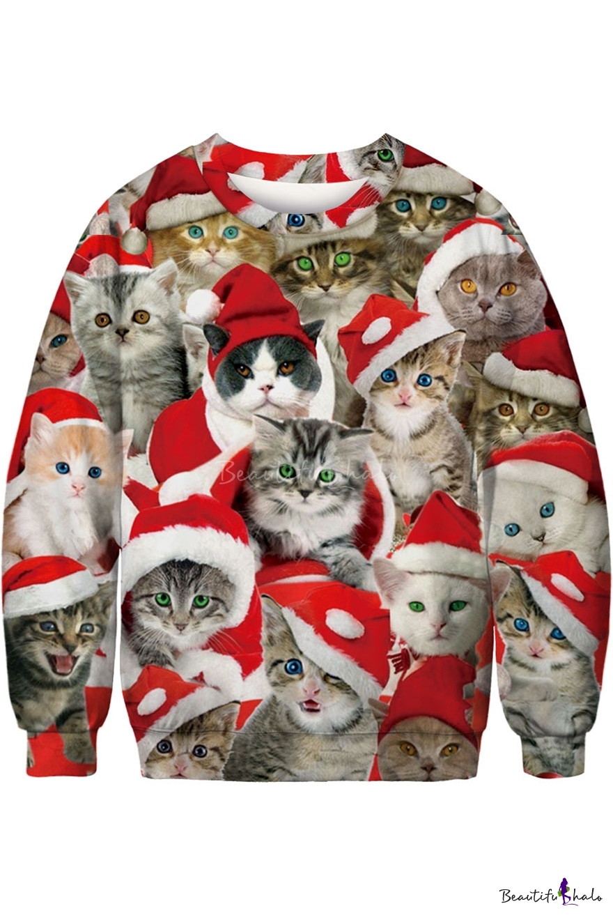 christmas cat sweatshirt