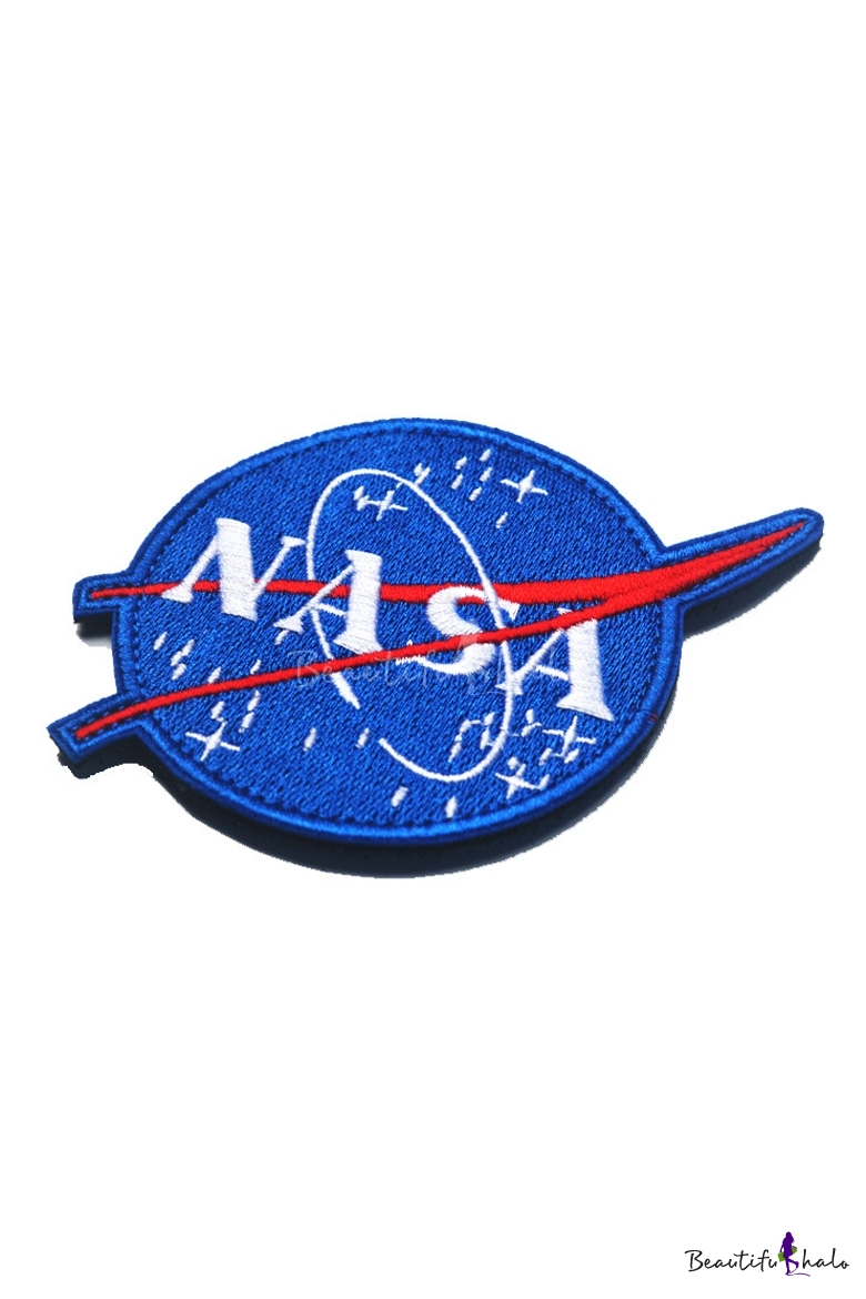New Arrival Letter NASA Embroidered Four-Piece Velcro Tape Badge ...