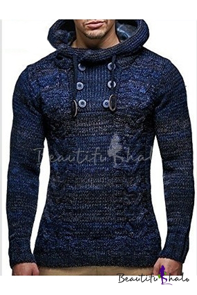 mens hooded sweater