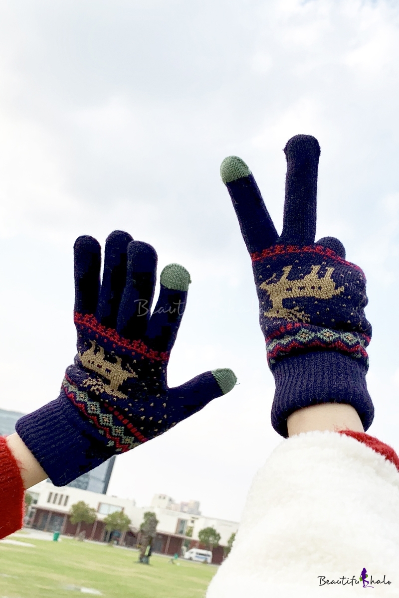 cute knit gloves