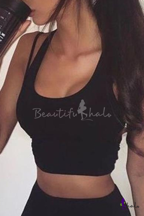 cropped sports tank top