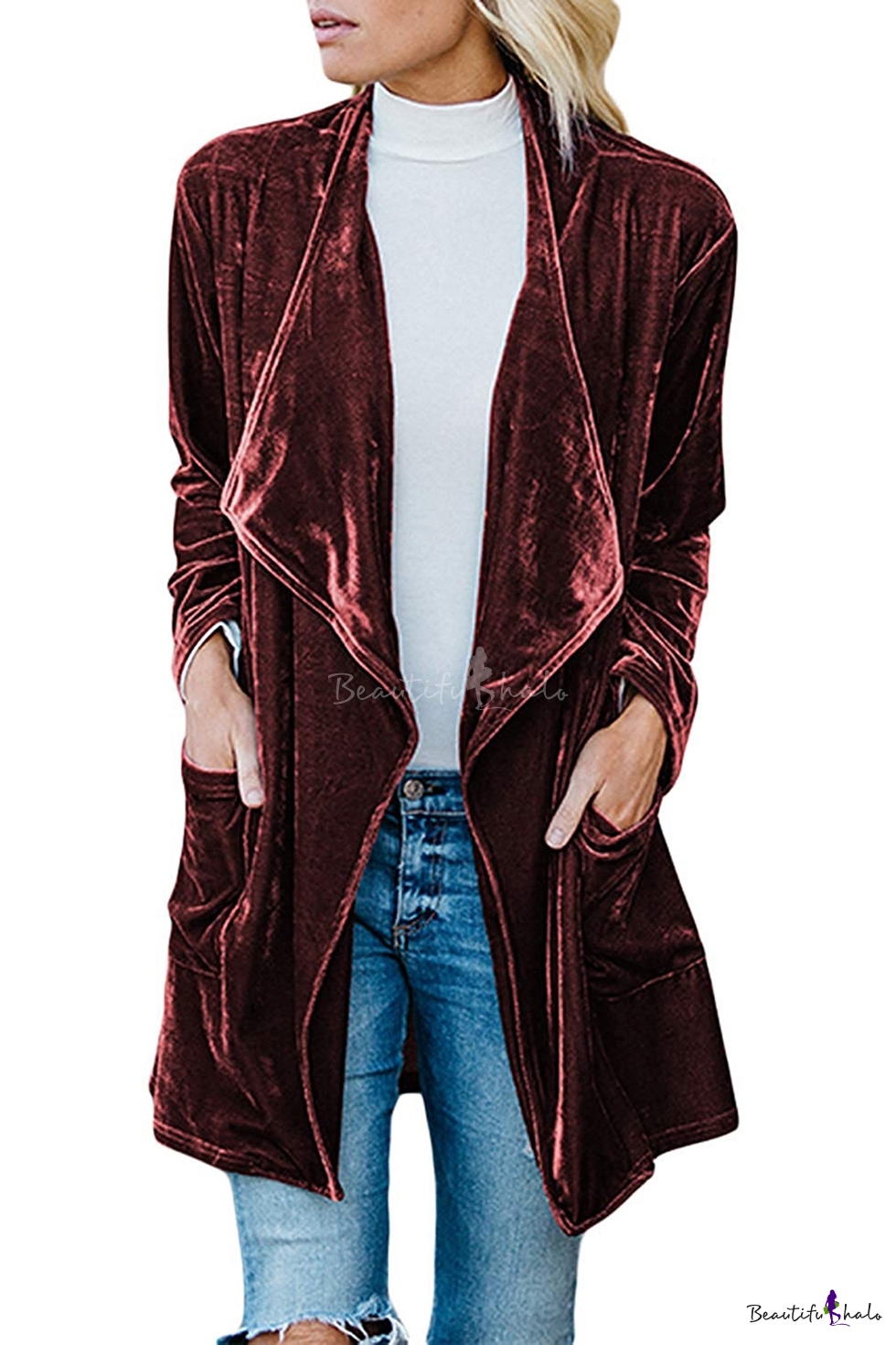 women's velvet coats & jackets