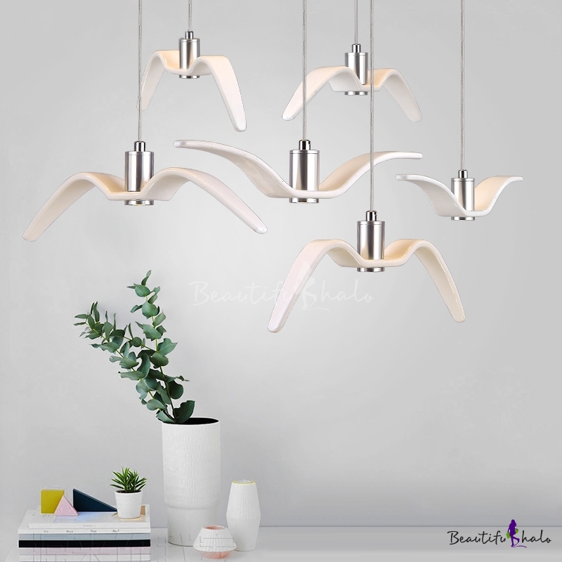 3 Light Bird Pendant Light Contemporary Metal Lighting Fixture for ...