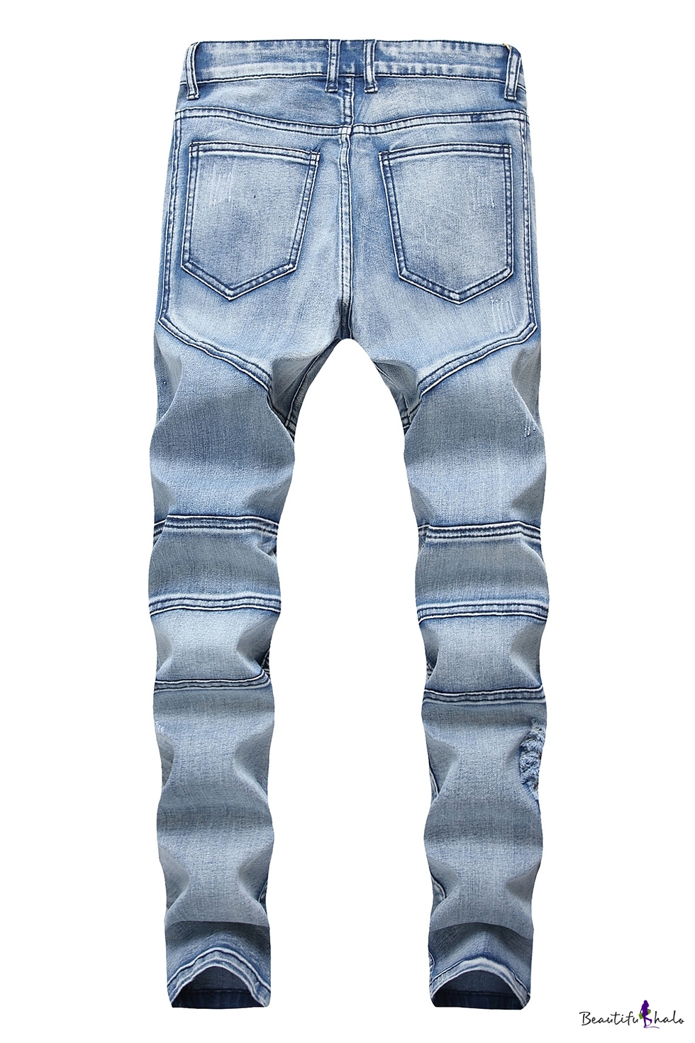 blue stitch jeans