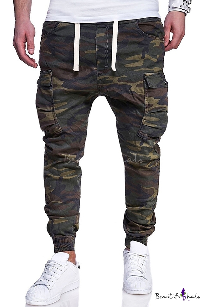 army green skinny cargo pants