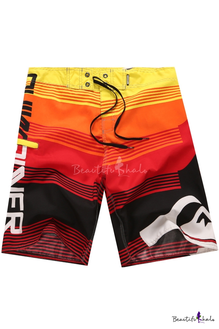 Polyester Firefighter Beachwear with Pockets Xk7@KU Mens 3D Printed Beach Shorts 