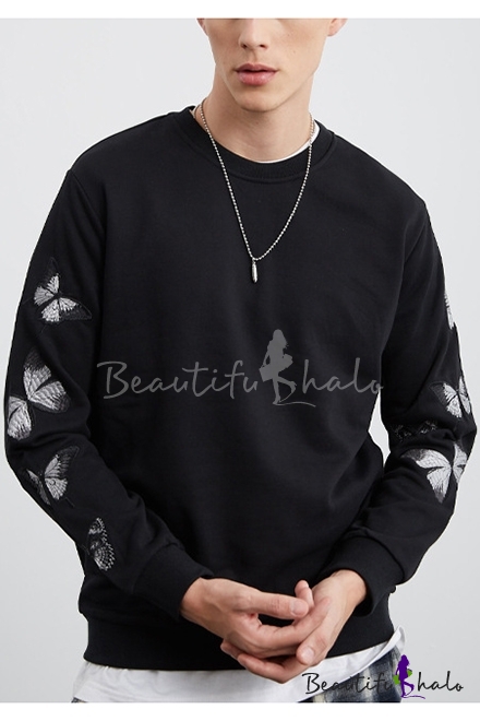 black pullover sweatshirt