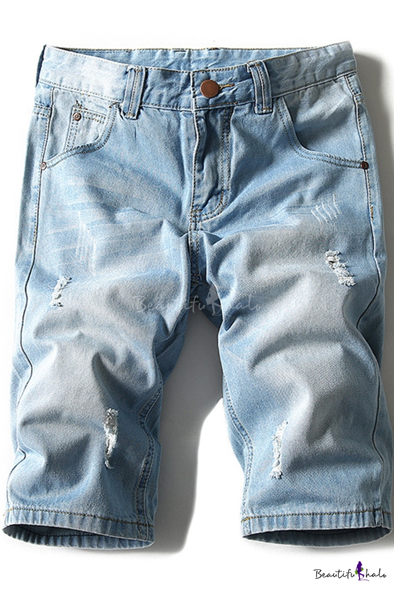 destroyed jeans shorts