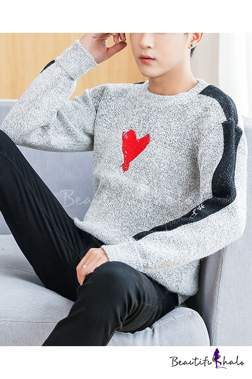 trendy heart sweater