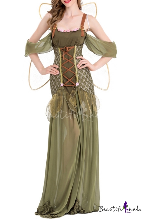 green forest dress