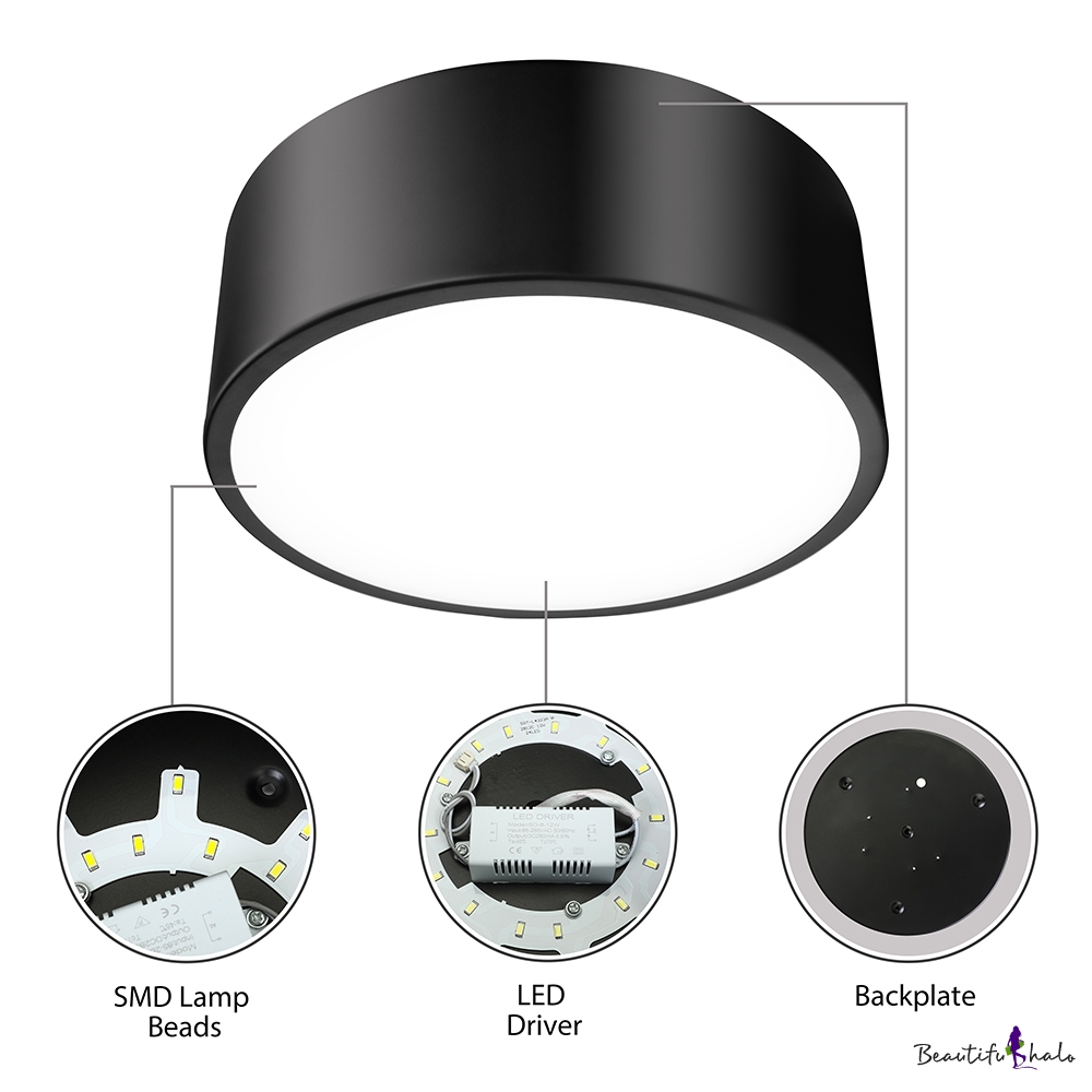 Modern LED Ceiling Light Round Flush Mount - Beautifulhalo.com