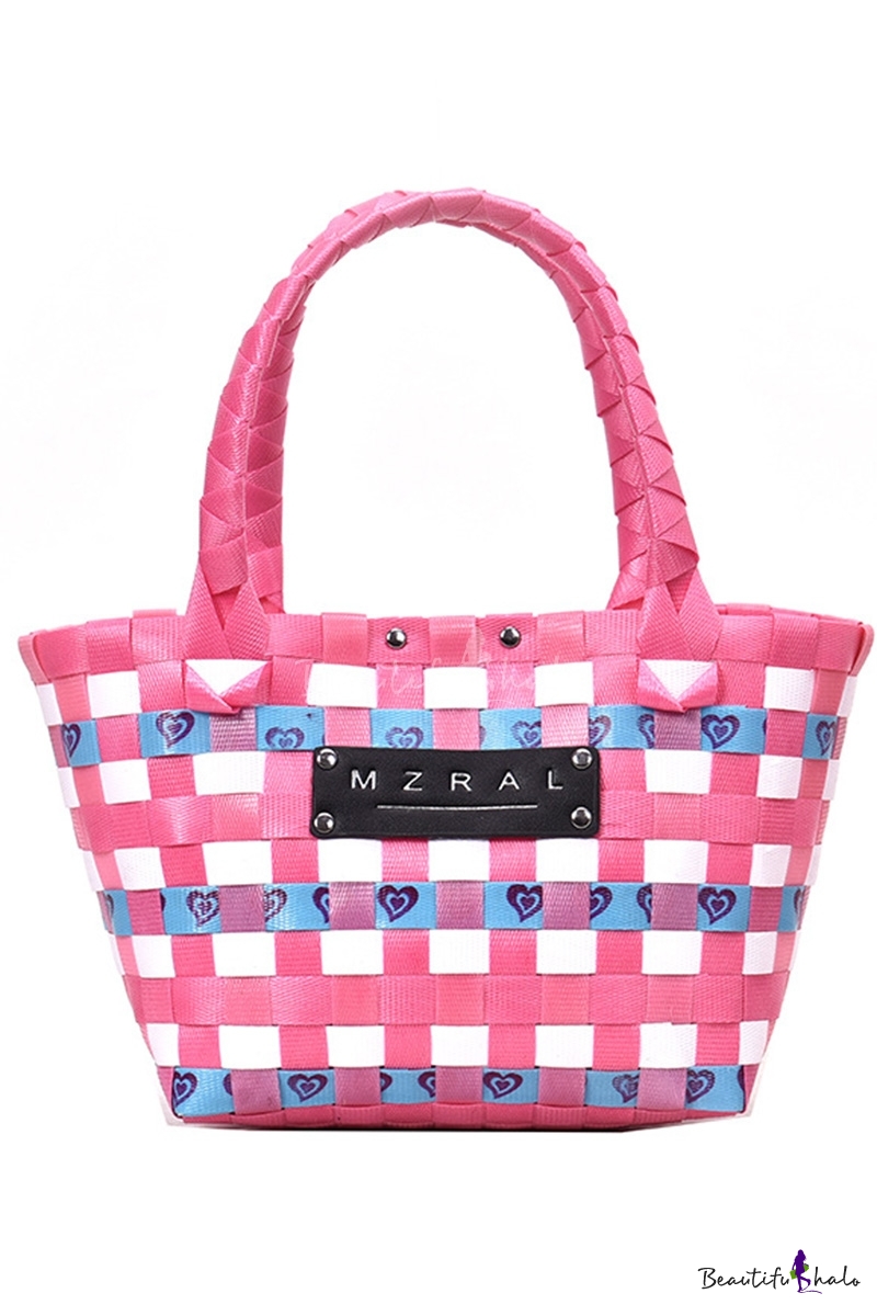 woven tote handbag