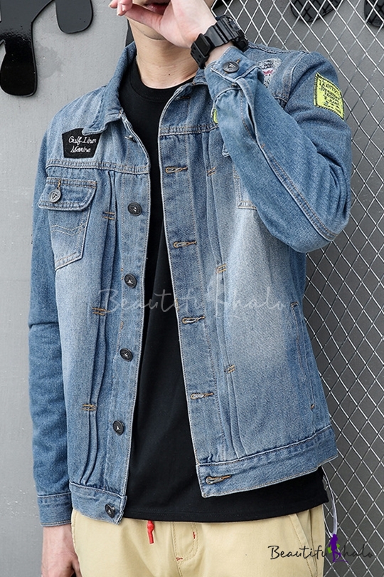 simple slim long sleeve jacket