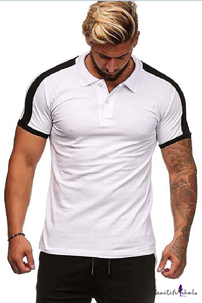 plain slim fit polo shirts