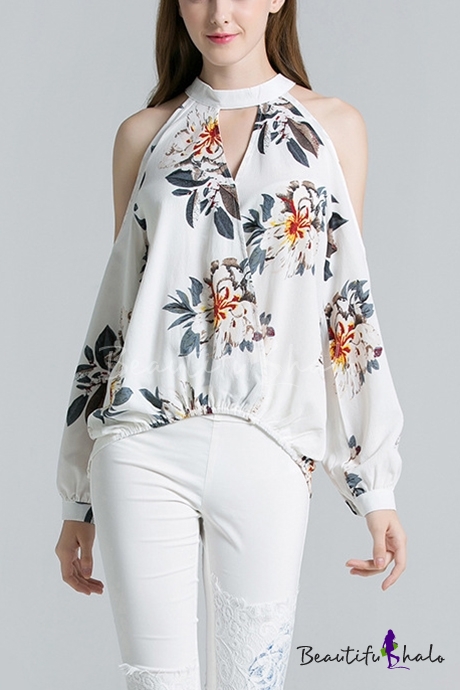 white halter blouse