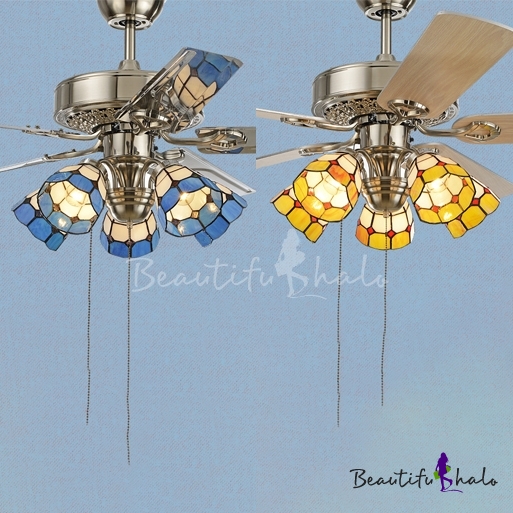 Stainless Steel Ceiling Fan Restaurant, Blue Ceiling Fans With Lights