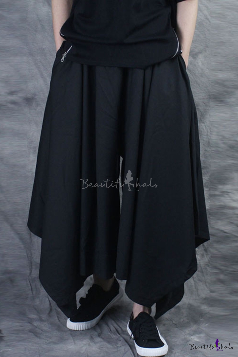 black loose pants outfit