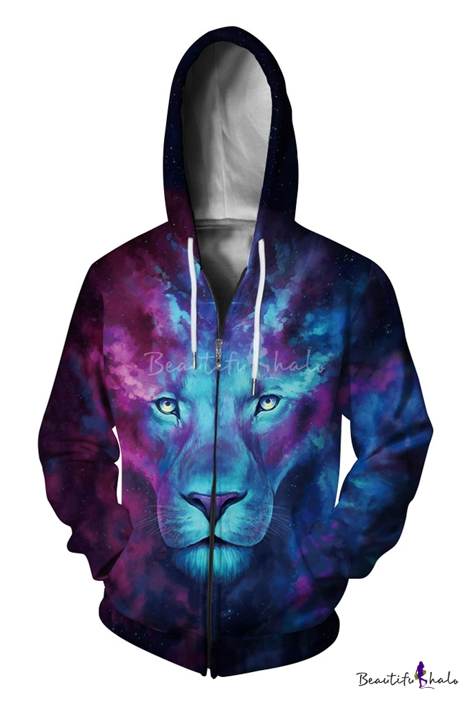 galaxy lion hoodie