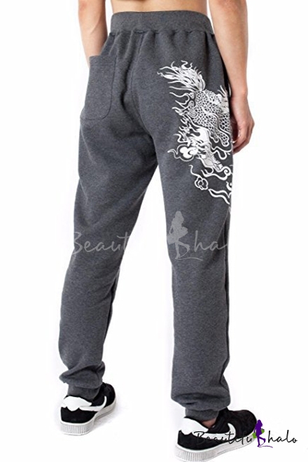 dragon print sweatpants