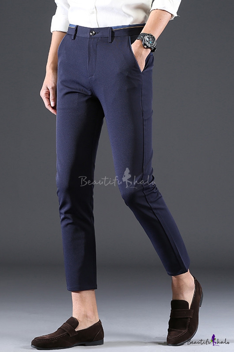 mens fitted dress pants