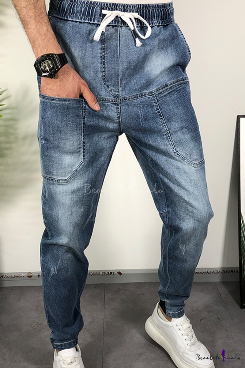 multi ripped jeans