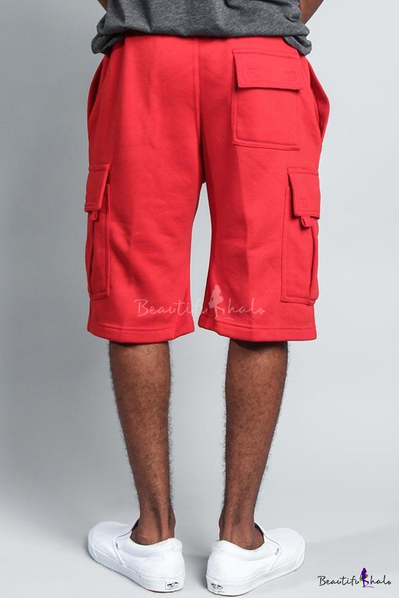 mens cargo sweat shorts