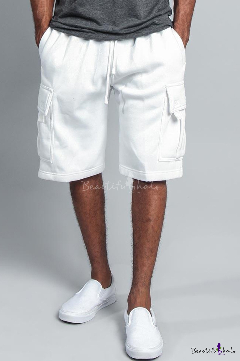 mens cargo sweat shorts